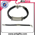 produce any your design leather bracelet stainless steel